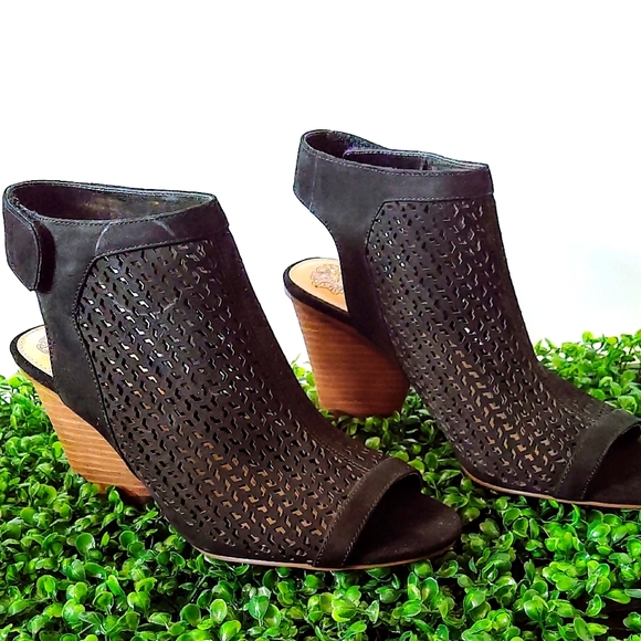 Vince Camuto Shoes - Vince Camuto Peep Toe Bootie in Black